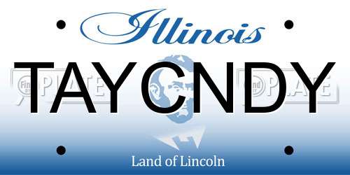 TAYCNDY Illinois License Plate