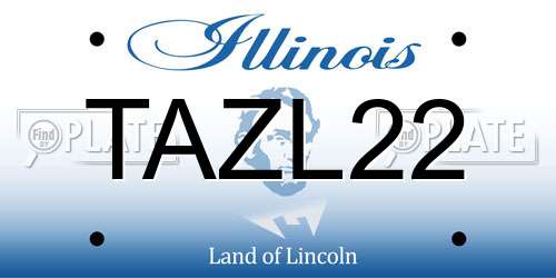 TAZL22 Illinois License Plate