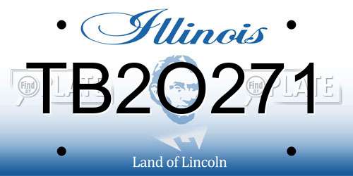 TB2O271 Illinois License Plate