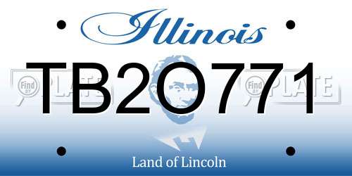 TB2O771 Illinois License Plate