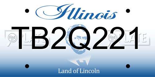 TB2Q221 Illinois License Plate