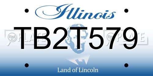 TB2T579 Illinois License Plate