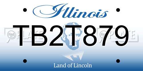 TB2T879 Illinois License Plate