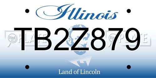 TB2Z879 Illinois License Plate