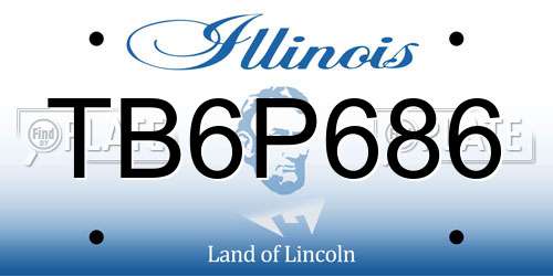 TB6P686 Illinois License Plate