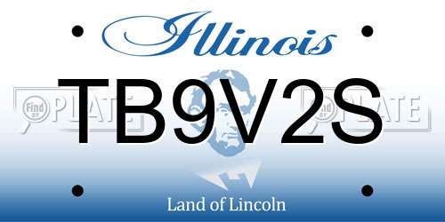 TB9V2S Illinois License Plate