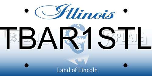 TBAR1STL Illinois License Plate