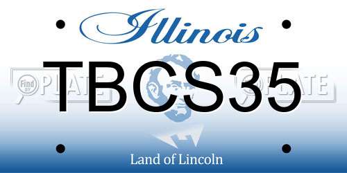 TBCS35 Illinois License Plate
