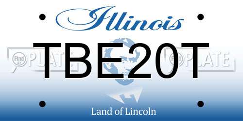 TBE20T Illinois License Plate