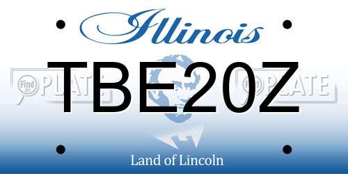 TBE20Z Illinois License Plate