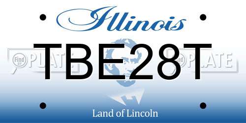 TBE28T Illinois License Plate