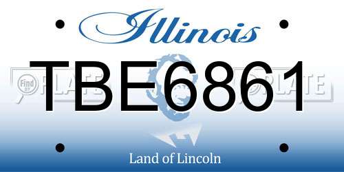 TBE6861 Illinois License Plate