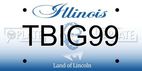 TBIG99 Illinois License Plate