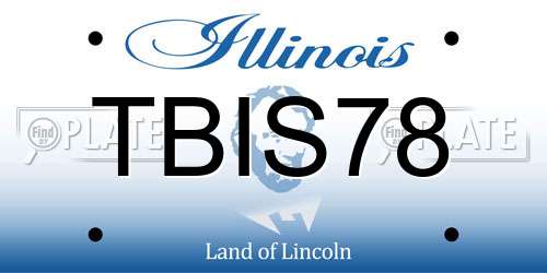 TBIS78 Illinois License Plate