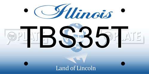 TBS35T Illinois License Plate