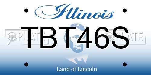 TBT46S Illinois License Plate