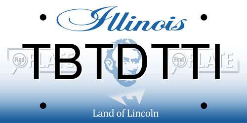 TBTDTTI Illinois License Plate