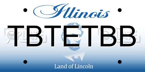 TBTETBB Illinois License Plate