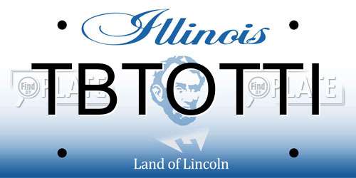 TBTOTTI Illinois License Plate