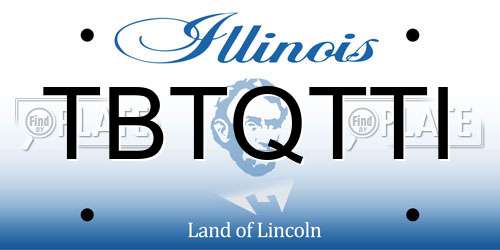TBTQTTI Illinois License Plate