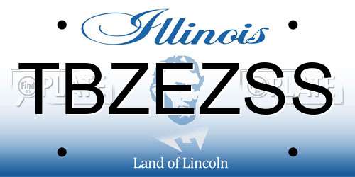 TBZEZSS Illinois License Plate