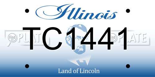 TC1441 Illinois License Plate