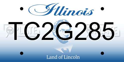 TC2G285 Illinois License Plate