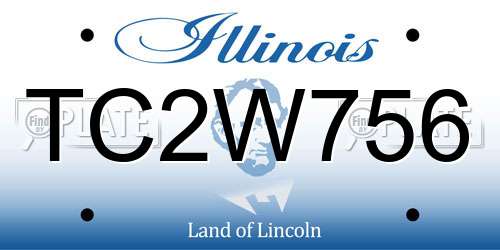 TC2W756 Illinois License Plate