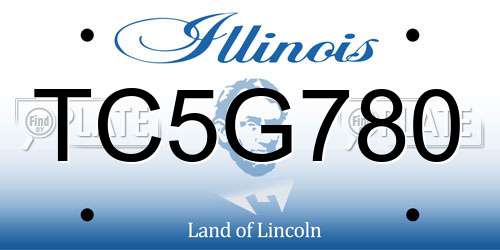 TC5G780 Illinois License Plate
