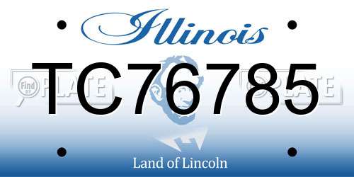 TC76785 Illinois License Plate