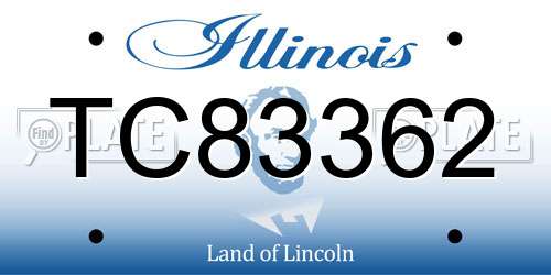 TC83362 Illinois License Plate
