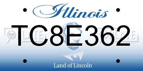 TC8E362 Illinois License Plate