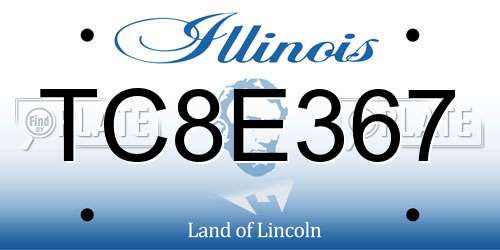 TC8E367 Illinois License Plate