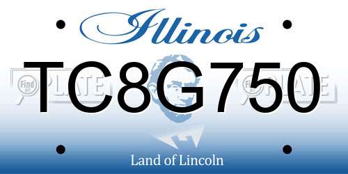 TC8G750 Illinois License Plate