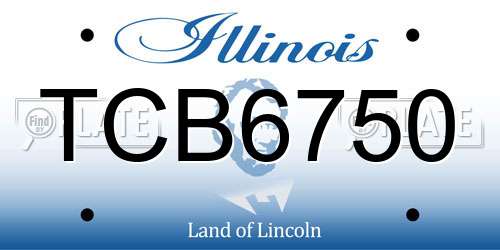 TCB6750 Illinois License Plate