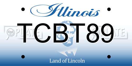 TCBT89 Illinois License Plate