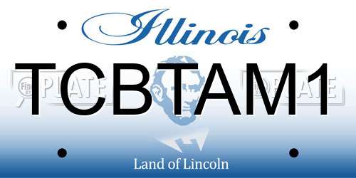 TCBTAM1 Illinois License Plate