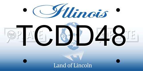 TCDD48 Illinois License Plate