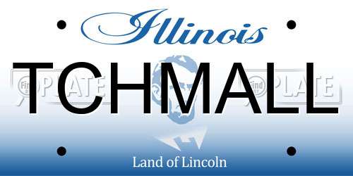 TCHMALL Illinois License Plate
