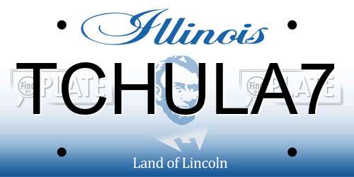TCHULA7 Illinois License Plate