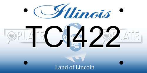 TCI422 Illinois License Plate