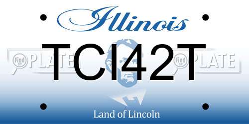 TCI42T Illinois License Plate