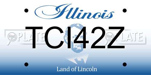 TCI42Z Illinois License Plate