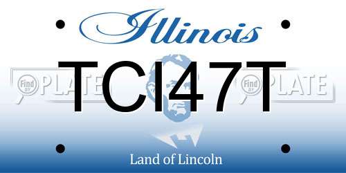 TCI47T Illinois License Plate