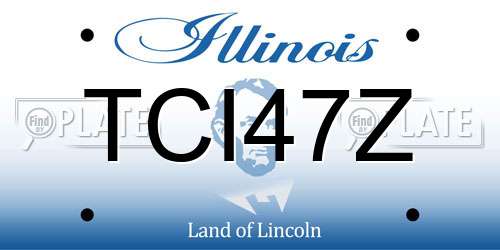 TCI47Z Illinois License Plate