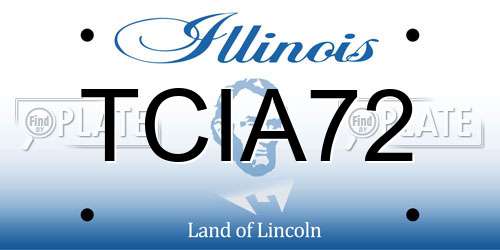 TCIA72 Illinois License Plate