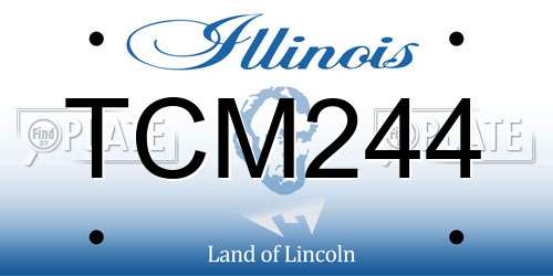 TCM244 Illinois License Plate