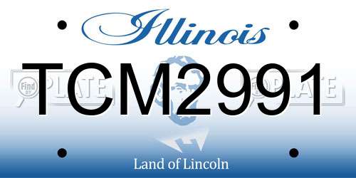 TCM2991 Illinois License Plate