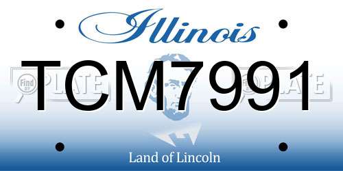 TCM7991 Illinois License Plate