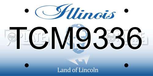 TCM9336 Illinois License Plate